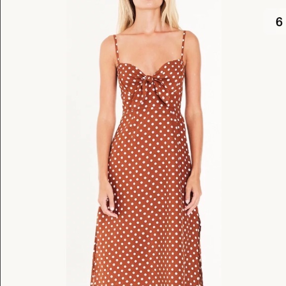 NEW Anthropologie faithful polka dot midi dress - Picture 5 of 8